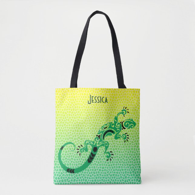 Bolso De Tela Tropical Snake Scales and Lizard Personalised (Anverso)