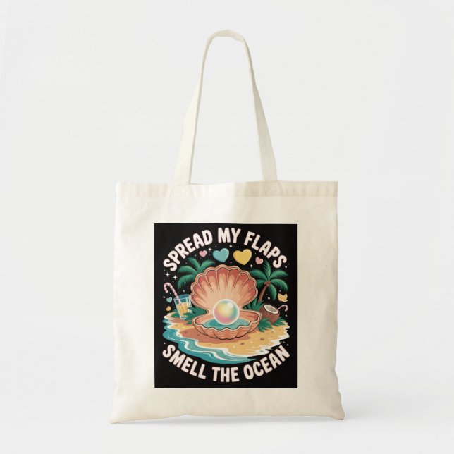 Bolso De Tela Tropical Tease  Spread My Flaps, Smell the Ocean  (Frente)