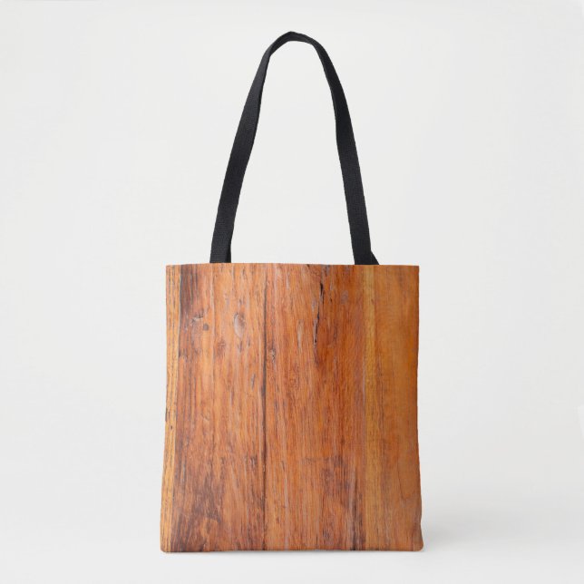 Bolso De Tela Tropical wood texture. abstract, home decor, backg (Anverso)