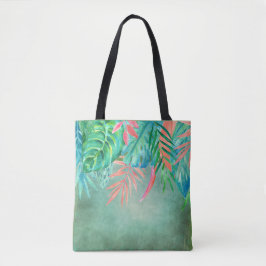 Bolso De Tela Tropicales de acuarela por todo el Tote