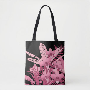 Bolso De Tela Trópico de ramo rosa