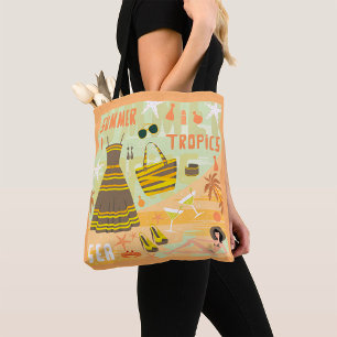 Bolso De Tela Tropicos de verano
