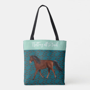 Bolso De Tela Trotando para enseñar al caballo Tote