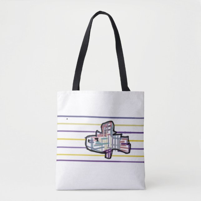Bolso De Tela trucha arcoíris verano  (Anverso)