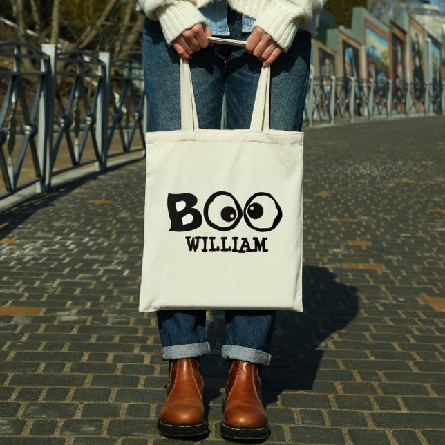 Bolso De Tela Truco de Halloween o ojo fantasma caprichoso capri (Subido por el creador)