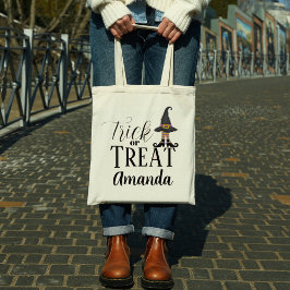 Bolso De Tela Truco De Halloween O Trato A Un Gorra De Zapatos D