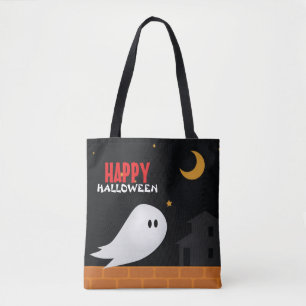 Bolso De Tela Truco de Halloween o trato al fantasma personaliza