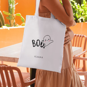 Bolso De Tela Truco de Halloween o truco para el fantasma capric