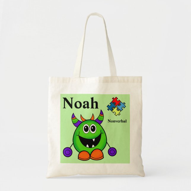 Bolso De Tela Truco de Halloween o truco para tratar el rompecab (Frente)