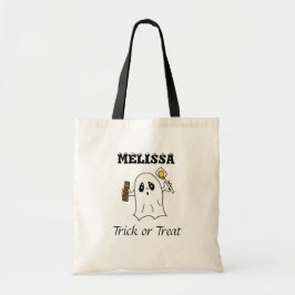 Bolso De Tela Truco de Halloween personalizado o el fantasma del