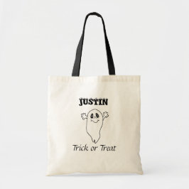 Bolso De Tela Truco de Halloween personalizado o el fantasma del