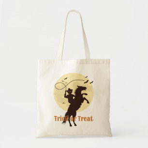 Bolso De Tela truco de nombres o traza halloween