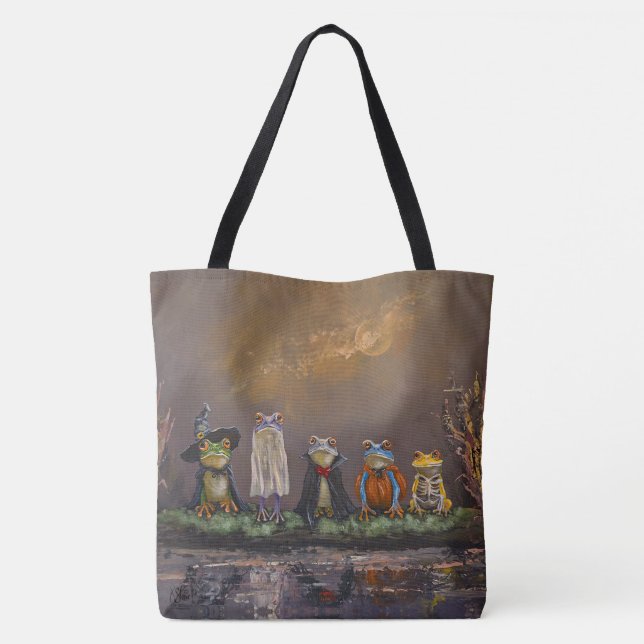 Bolso De Tela Truco o croar (Reverso)