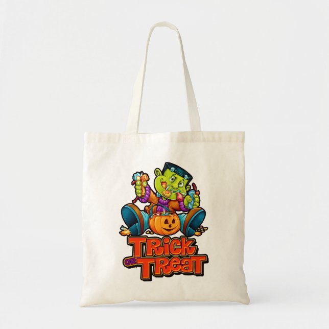 Bolso De Tela Truco o invitación (Frente)