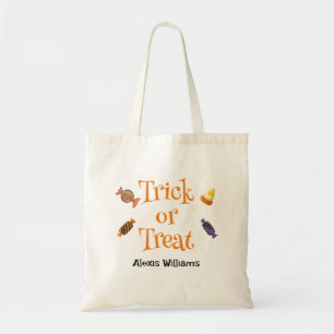 Bolso De Tela Truco o tratamiento Candy, doble cara impresa, pre