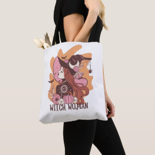 Bolso De Tela Truco O Tratamiento De Bruja De Glam Cute