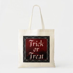 Bolso De Tela Truco O Tratamiento Gótico De Halloween