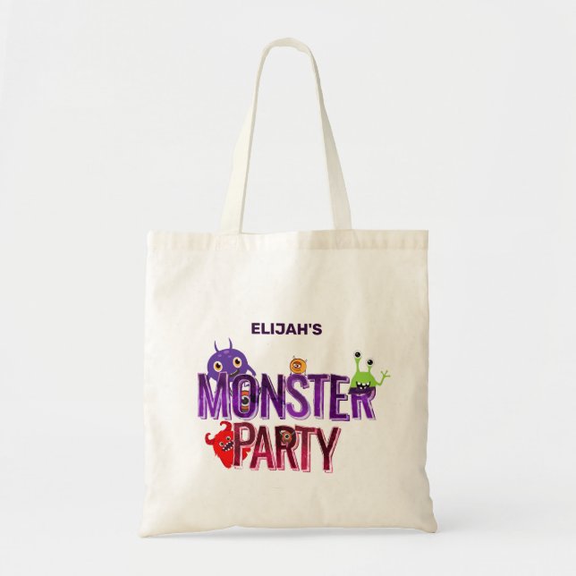 Bolso De Tela Truco o tratamiento personalizado de Fiestas de mo (Frente)