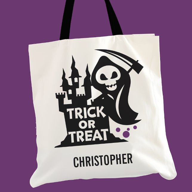 Bolso De Tela Truco o Tratamiento Personalizado De Halloween De  (Subido por el creador)