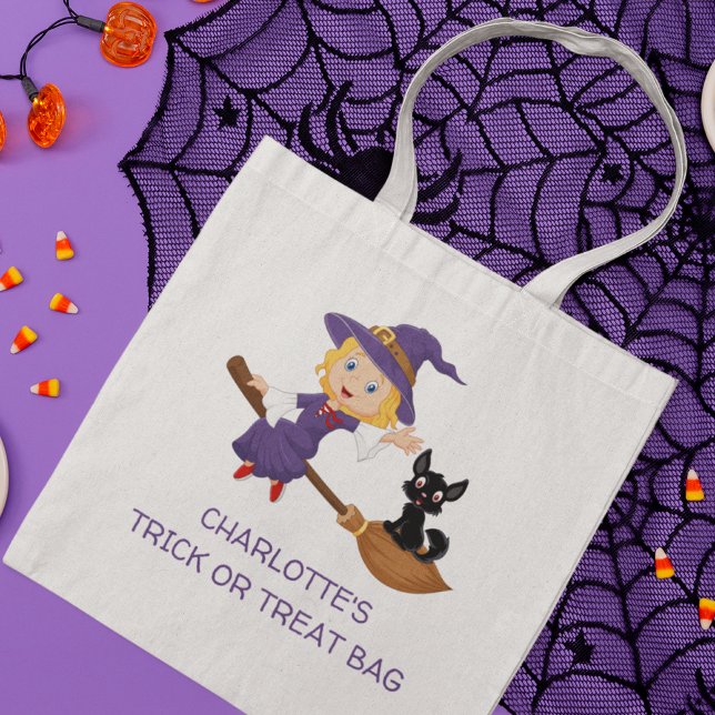 Bolso De Tela Truco O Tratamiento Personalizado De La Bruja (Subido por el creador)