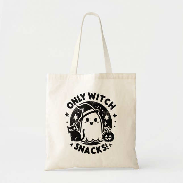 Bolso De Tela Truco o tratamiento: sólo mechones de bruja por bo (Frente)