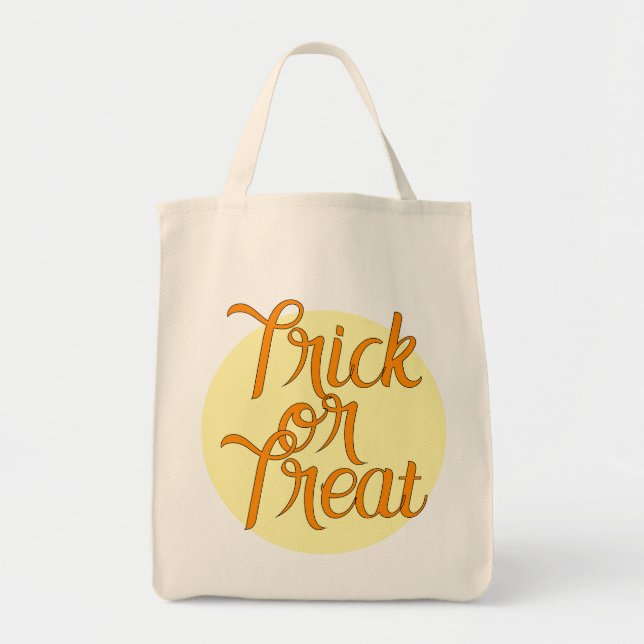 Bolso De Tela Truco o trato (Frente)