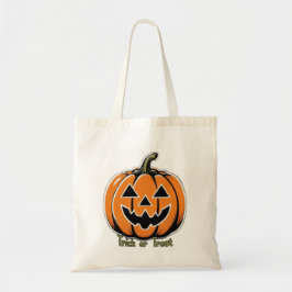 Bolso De Tela Truco o trato- Calabaza