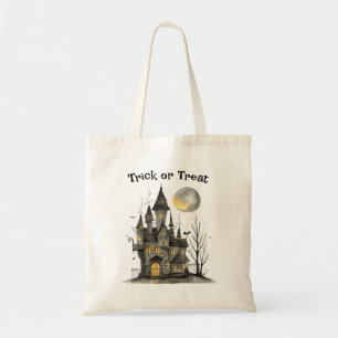Bolso De Tela Truco o trato de Halloween en casa de fantasía
