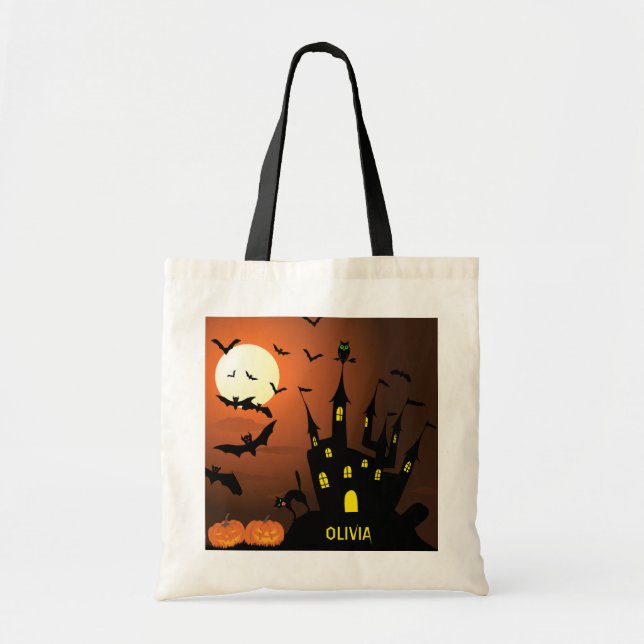 Bolso De Tela Truco o trato doméstico (Frente)