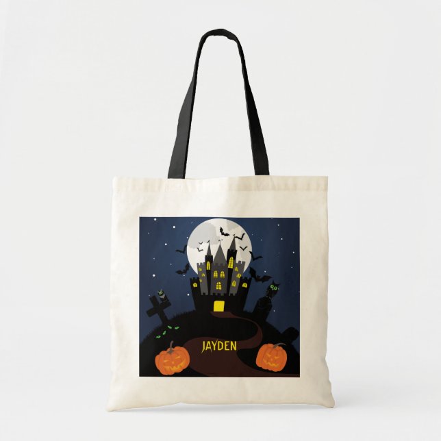 Bolso De Tela Truco o trato doméstico (Frente)