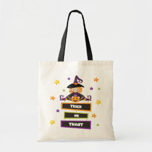 Bolso De Tela Truco o trato Halloween Niños Caramelo Dibujos Ani