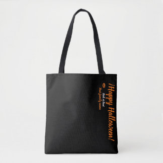 Bolso De Tela truco o trato, nombre personalizado, feliz hallowe