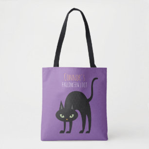 Bolso De Tela Truco o trato para niños de gato negro de Guay