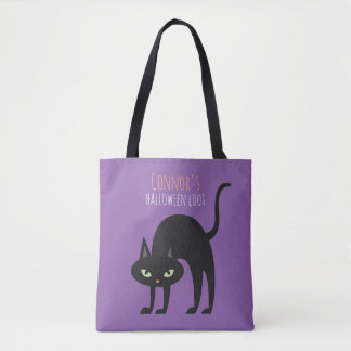 Bolso De Tela Truco o trato para niños de gato negro de Guay