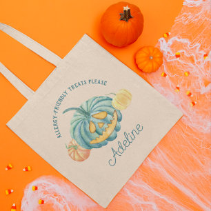 Bolso De Tela Truco o trato personalizado Verde azulado de calab