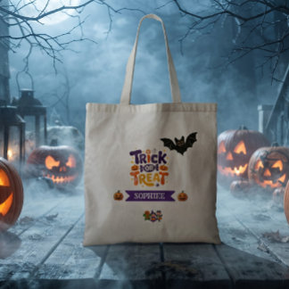 Bolso De Tela Truco o trato Sweet & Spooky Halloween Boo Bash