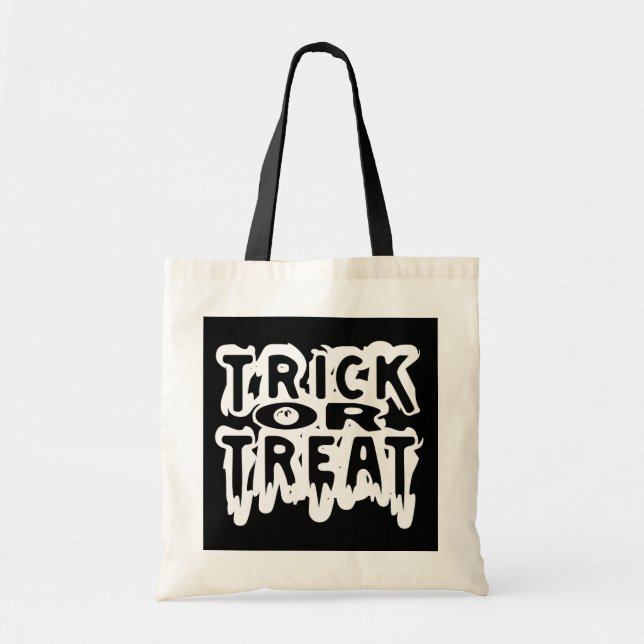 Bolso De Tela Truco o truco de Halloween (Frente)