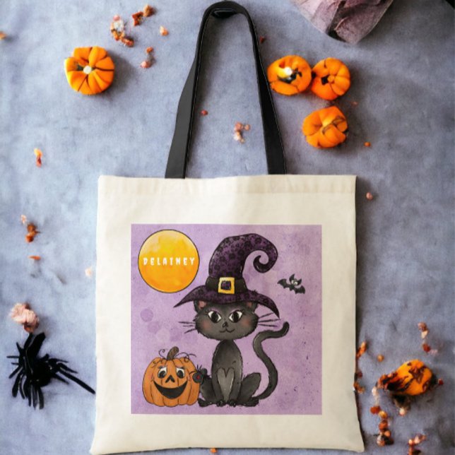 Bolso De Tela Truco personalizado de Halloween o calabaza para g (Subido por el creador)