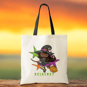 Bolso De Tela Truco personalizado de Halloween o trata a brujas