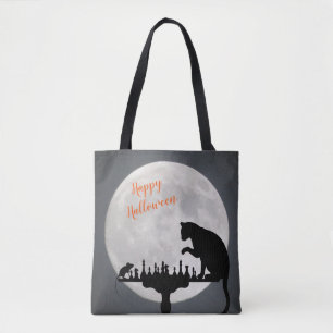 Bolso De Tela Truco reutilizable del ratón Cat N o traten la bol