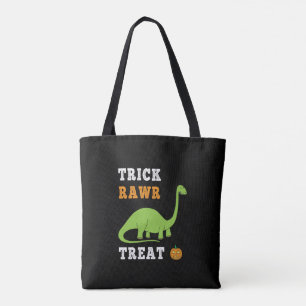 Bolso De Tela Truco Rugido Trato Lindo Brontosaurio Dino Hallowe