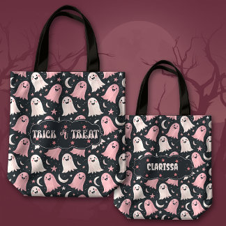 Bolso De Tela Truco suave o trato a los fantasmas con la luna y