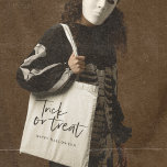 Bolso De Tela Truco Y Tratamiento Mínimo Modernos | Feliz Hallow<br><div class="desc">Truco Y Tratamiento Mínimo Modernos | Feliz Halloween</div>