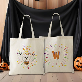 Bolso De Tela Trucos o trucos de Personalizado de Halloween de F
