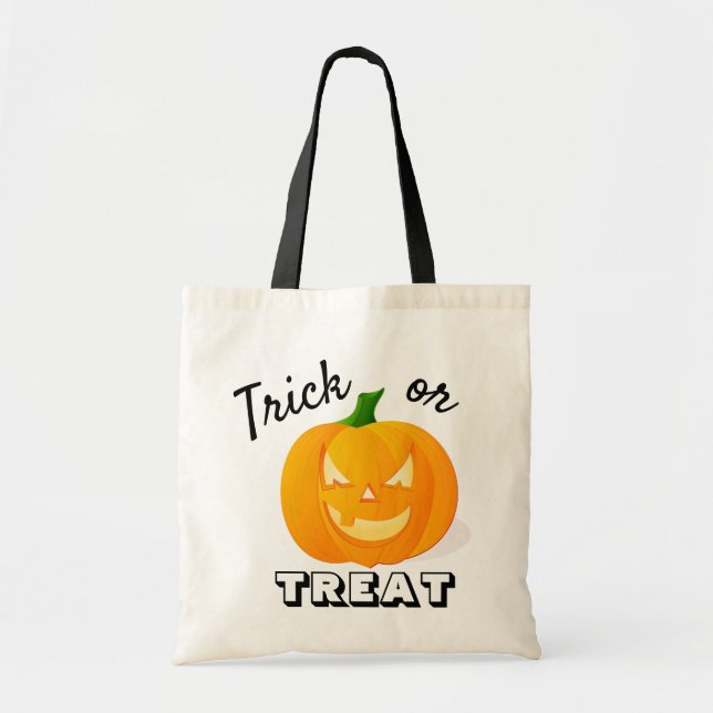 Bolso De Tela Trucos para niños o calabaza para tratarlos (Frente)
