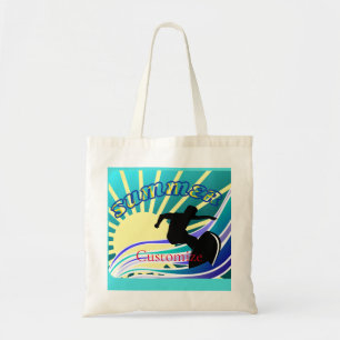 Bolso De Tela Trueno divertido de surf de verano