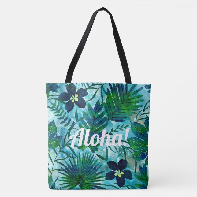 Bolso De Tela Trullo tropical hawaiano del jardín de Nalani (Anverso)