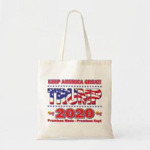 Bolso De Tela TRUMP-2020-Mantener a Estados Unidos-Grande-Trump-