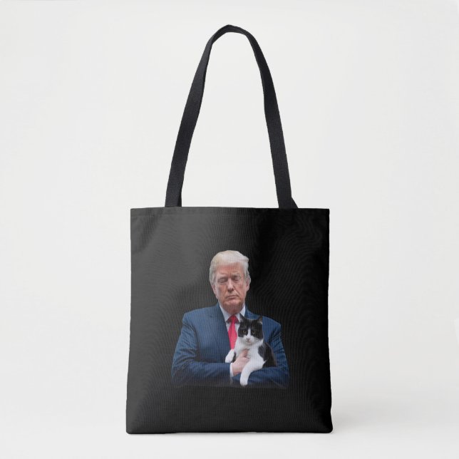 Bolso De Tela Trump 2024 Cat MAGA Funny Trump Cat (Anverso)