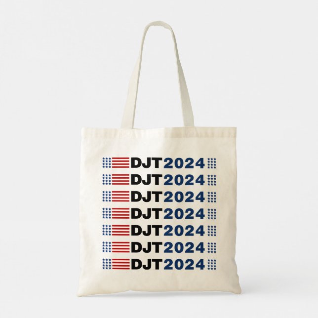 Bolso De Tela Trump 2024 DJT (Reverso)